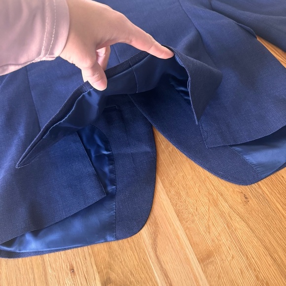 Paul Betenly Men's 40R Blue 2-Button 100% Wool Filarte Sandro Blazer Jacket Coat - Picture 9 of 13